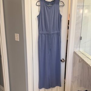 Elegant Blue Sleeveless Dress